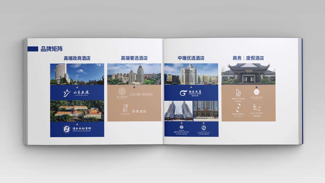 山东南郊集团品牌画册设计案例