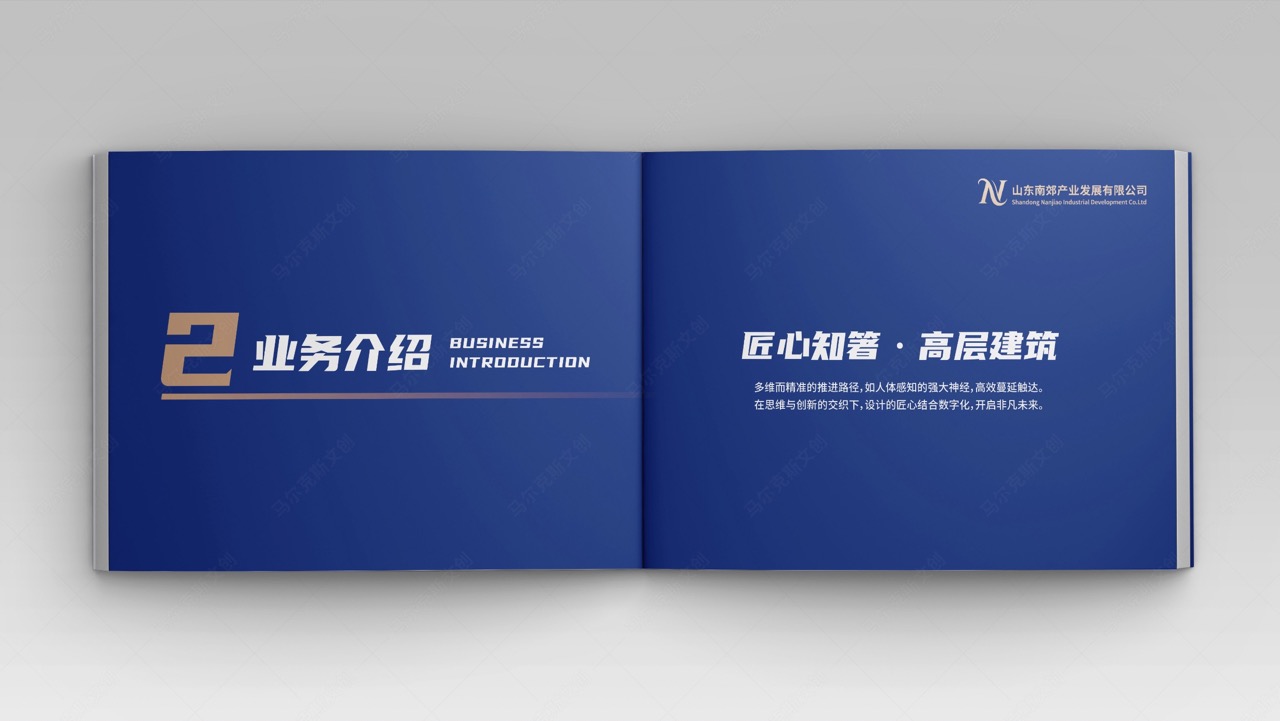 山东南郊集团品牌画册设计案例