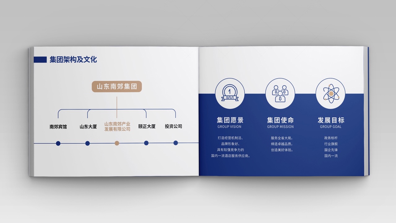 山东南郊集团品牌画册设计案例