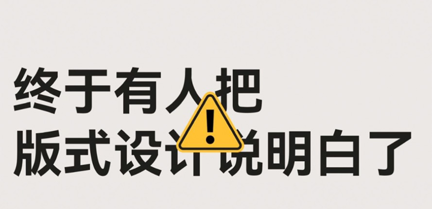 终于有人把版式说清楚了 | 版式设计干货