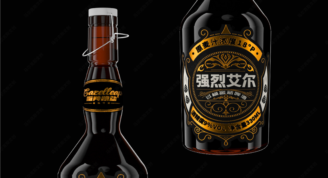 原樽尚品精酿啤酒包装设计案例赏析
