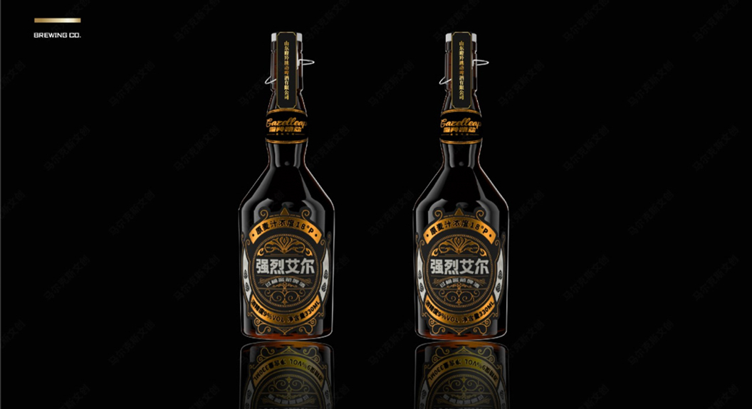 原樽尚品精酿啤酒包装设计案例赏析