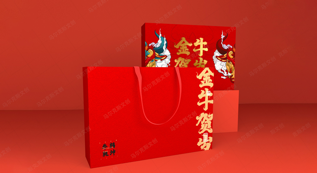 牛年礼盒包装设计案例