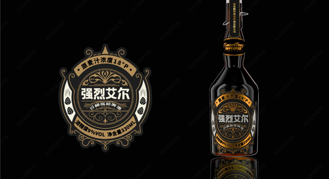 原樽尚品精酿啤酒包装设计案例赏析