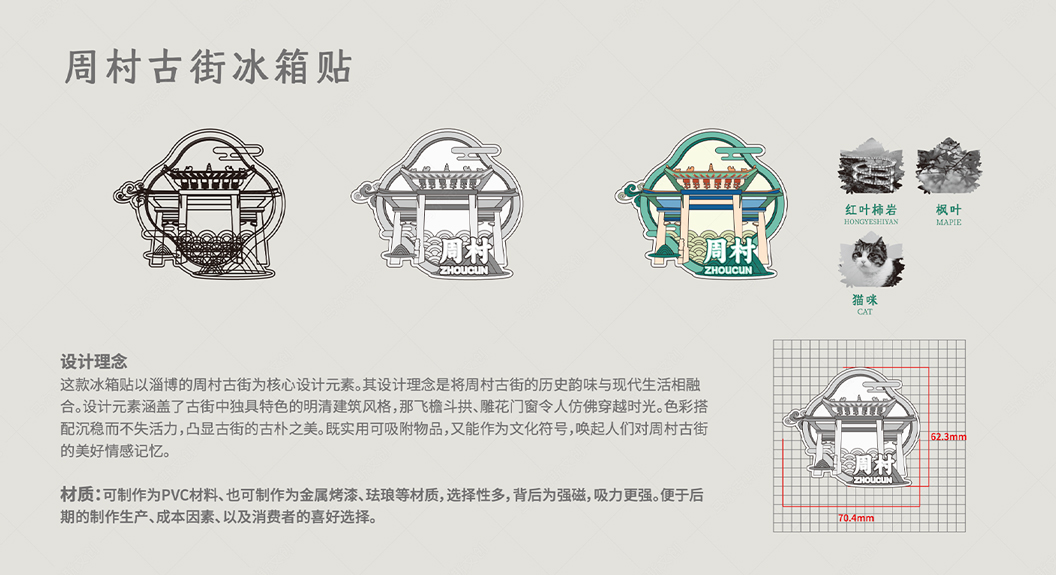 城市文创-淄博冰箱贴