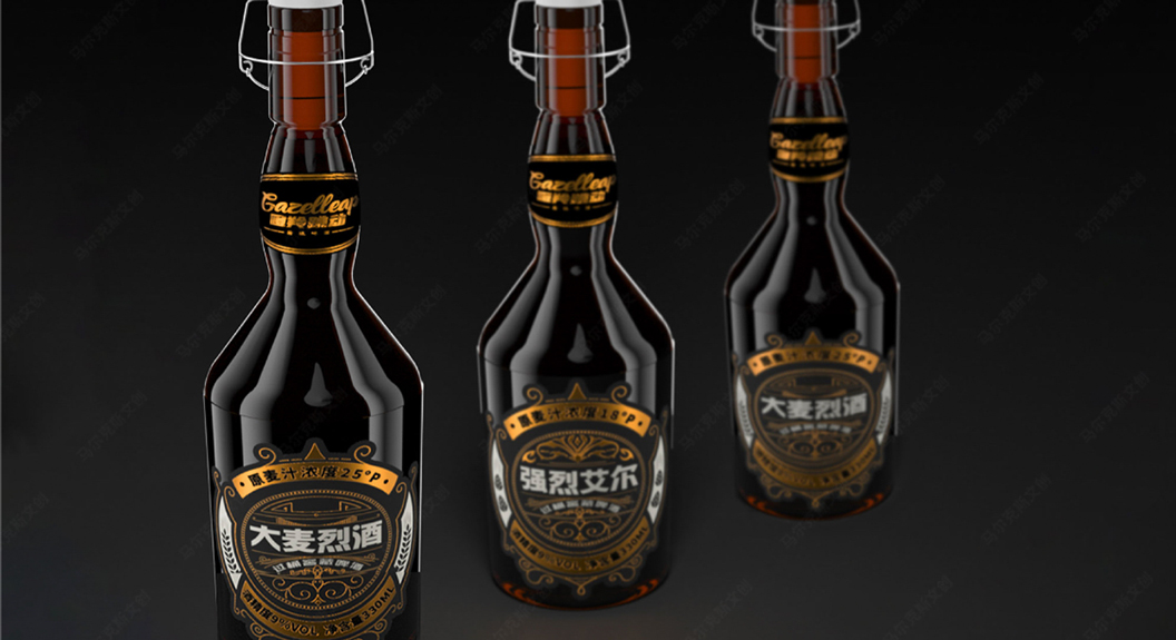 原樽尚品精酿啤酒包装设计案例赏析
