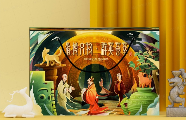 省博文物群英荟萃文创纸雕灯设计案例