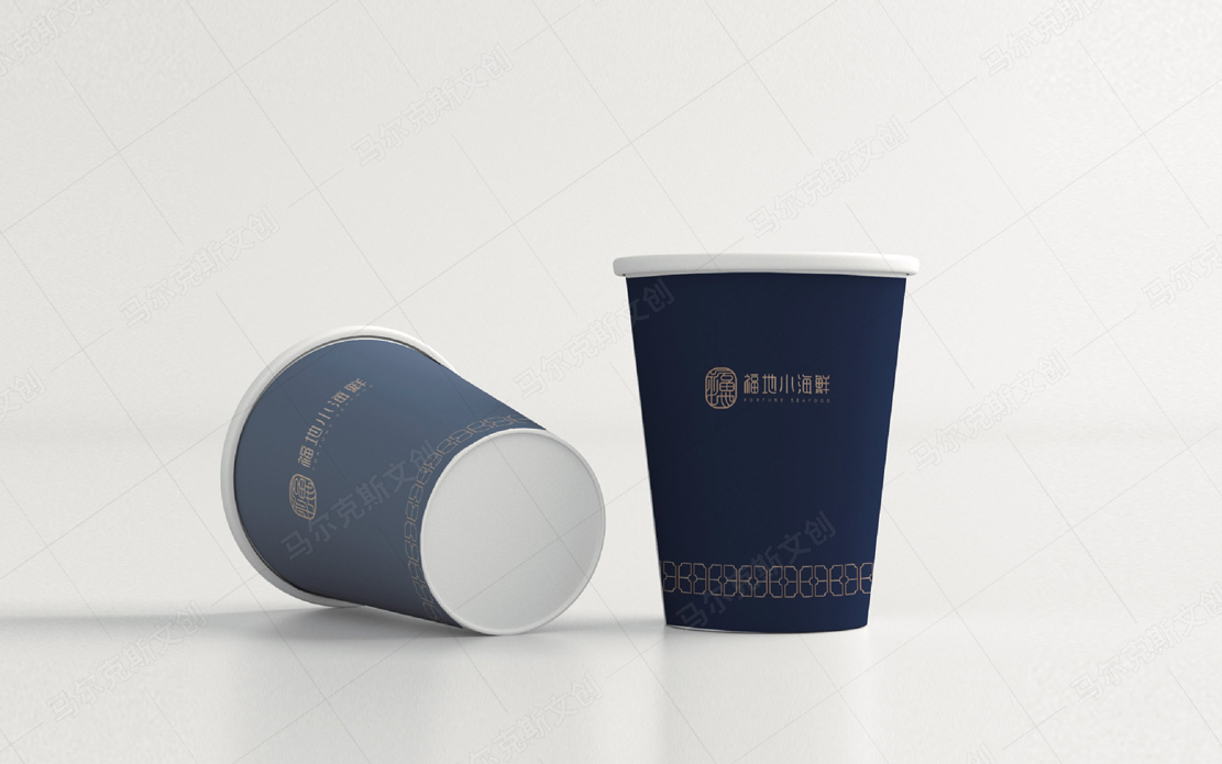 福地小海鲜中餐连锁品牌logo设计案例
