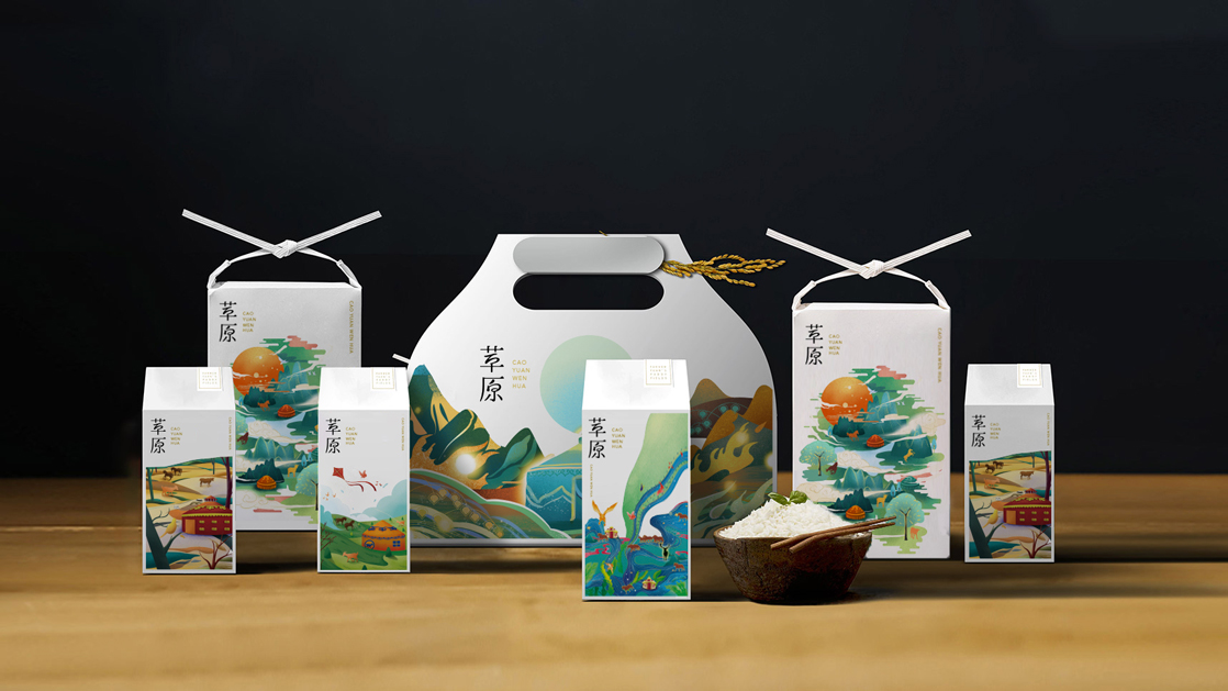 鄂尔多斯栖居馆文创产品包装设计案例