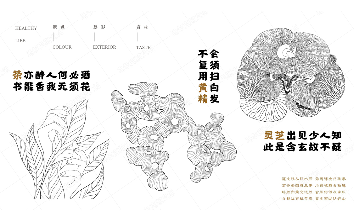 安徽旌德县灵芝·茶叶·黄精·城市伴手礼设计