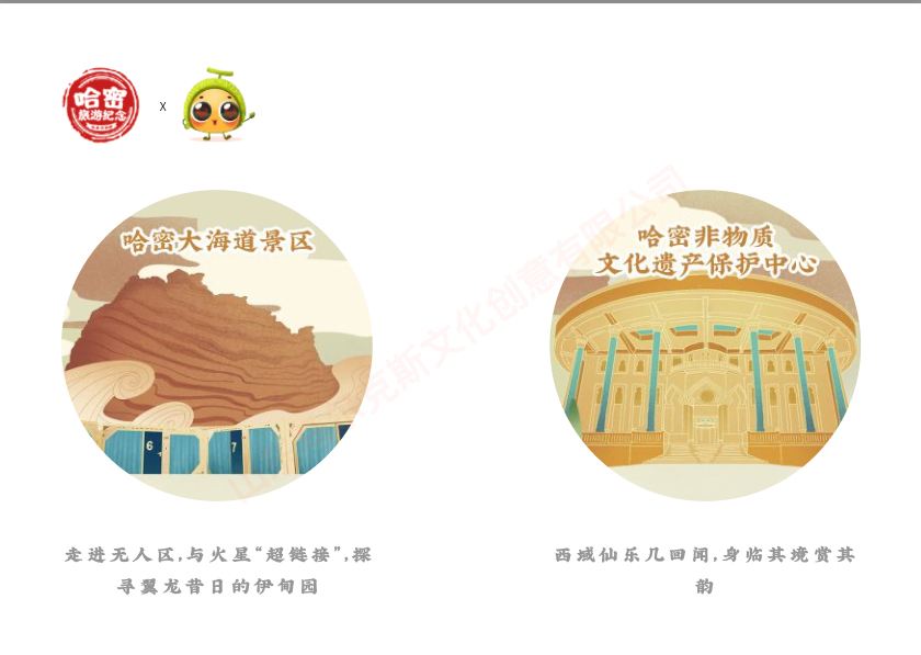 新疆哈密文创通关文牒及明信片邮票设计案例