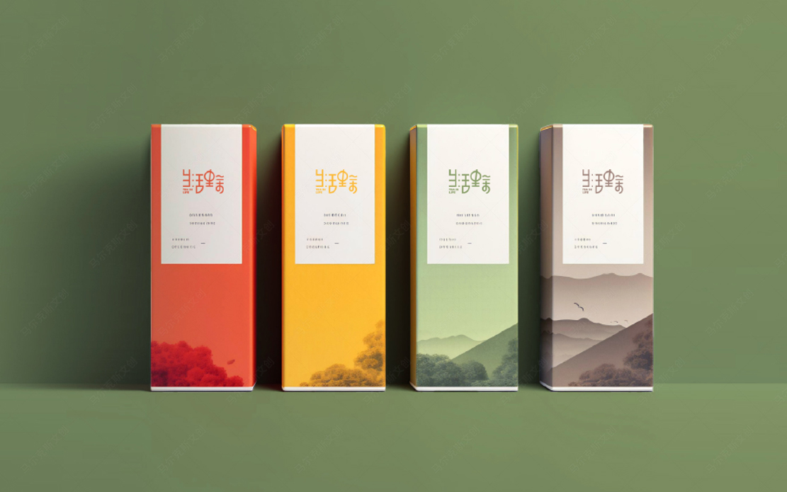 生活里茶奶茶连锁品牌logo|vi设计案例