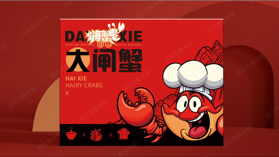 阳澄湖嗨蟹包装设计案例赏析