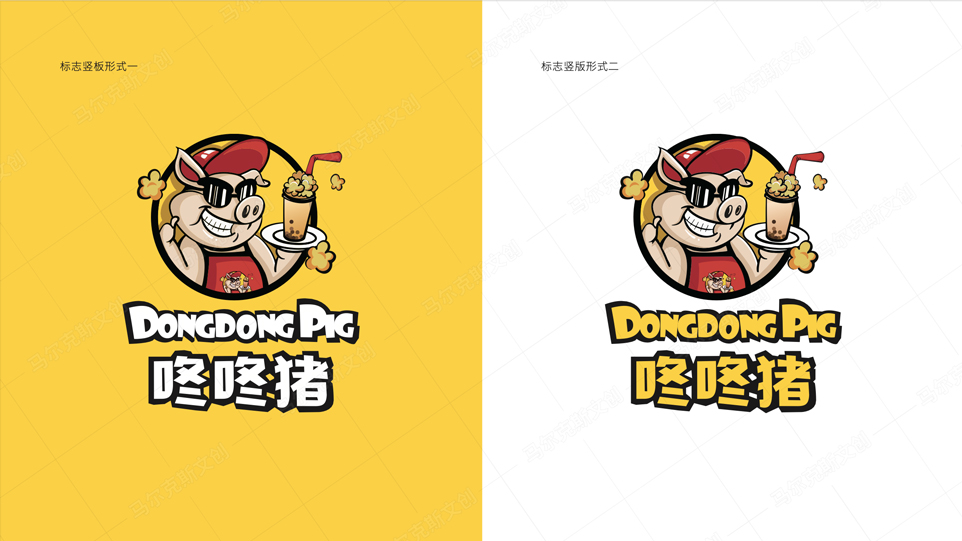 咚咚猪爆米花vi品牌设计案例赏析