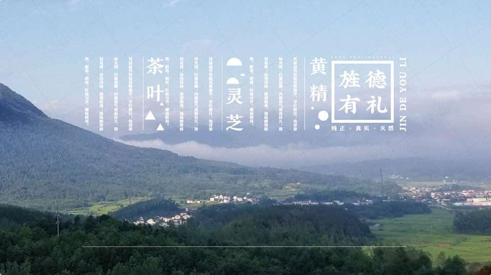 安徽旌德县灵芝·茶叶·黄精·城市伴手礼设计