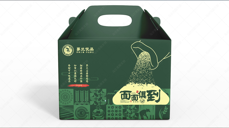 蓼兰优品石磨面粉包装设计案例赏析