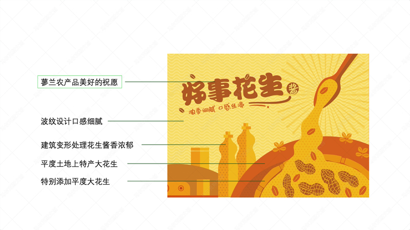 蓼兰优品花生酱包装设计案例赏析
