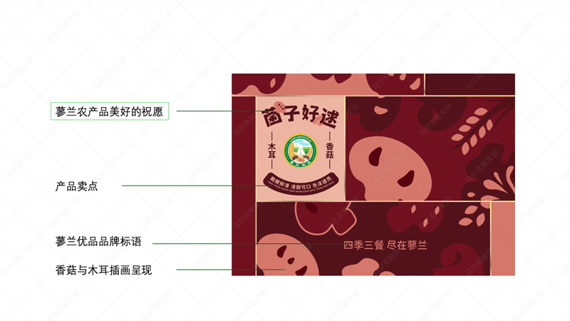 蓼兰优品香菇木耳包装包装设计