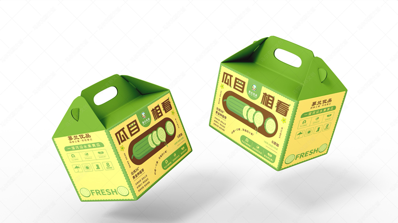 蓼兰优品水果黄瓜产品包装设计