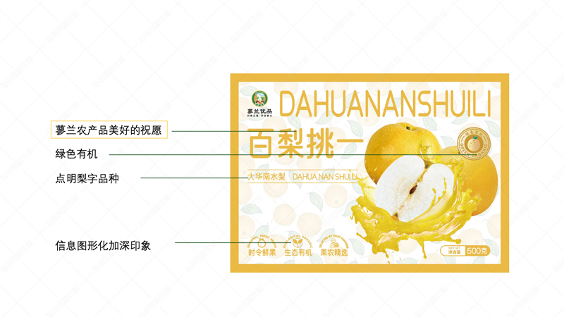 蓼兰优品南水梨产品包装设计