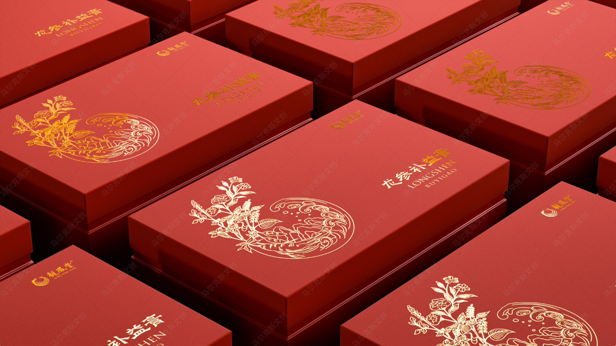 扬子江药业龙参补益膏葫芦罐礼盒套装设计方案