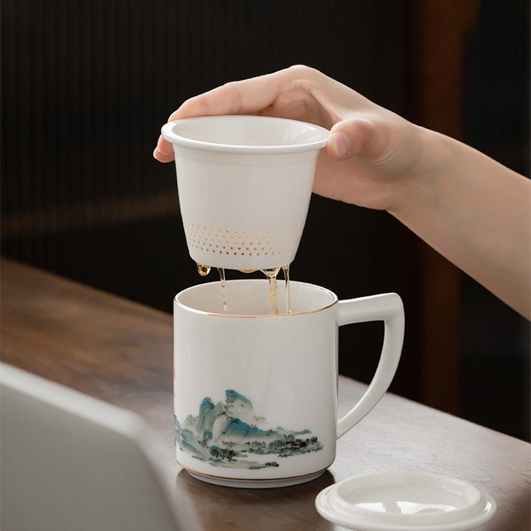 「千里江山」-办公杯保温杯套装