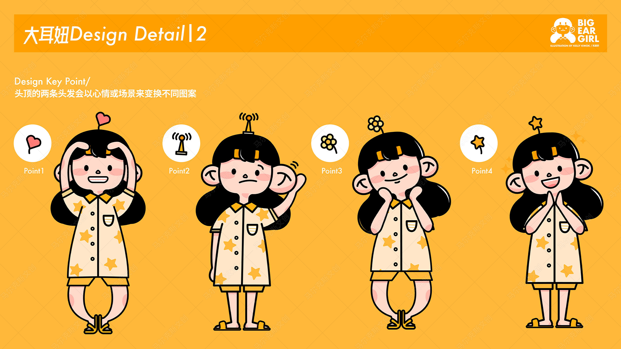 原创设计大耳妞吉祥物设计案例赏析