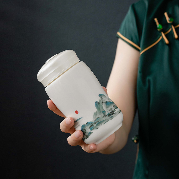 「千里江山」-办公杯保温杯套装