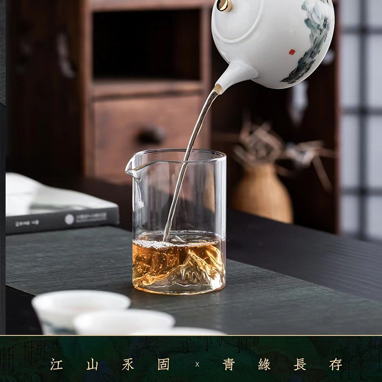 「千里江山」-圆形茶壶礼盒
